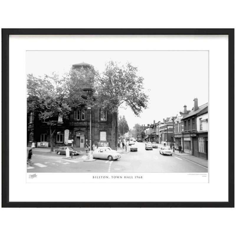 Bilston, Town Hall 1968 - Single Picture Frame Print, 40cm H x 50cm W x 2.3cm D