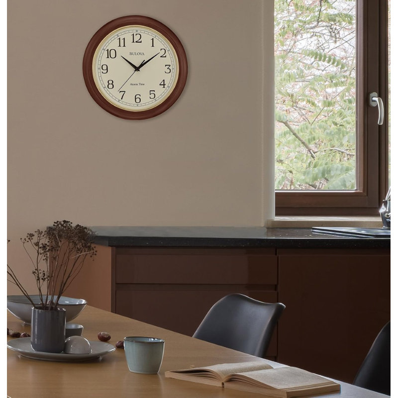 2F838E0B3DC8480CB23756CFC9E55382 Atomic Time 2 Analog 12.4″ Wall Clock