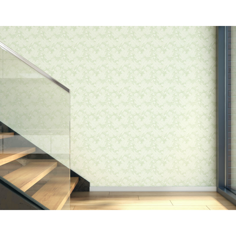 Hilla 10m x 50cm Matte Wallpaper Roll, Green