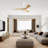 Kemp 52 Inch Modern Propeller Ceiling Fan No Light, Remote Control, 3 Solid Wood Blades, Indoor Fan for Bedroom, White&Beige-2083087593
