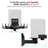 15.88cm Fixed Height Speaker Stand Wall Mounts, Dual Side Clamping Bookshelf Mounting Bracket For Large Surrounding Sound Speakers, Retractable Speaker Bracket, Angle Adjustable, Holds Up To 25 Kg, 1 Pair