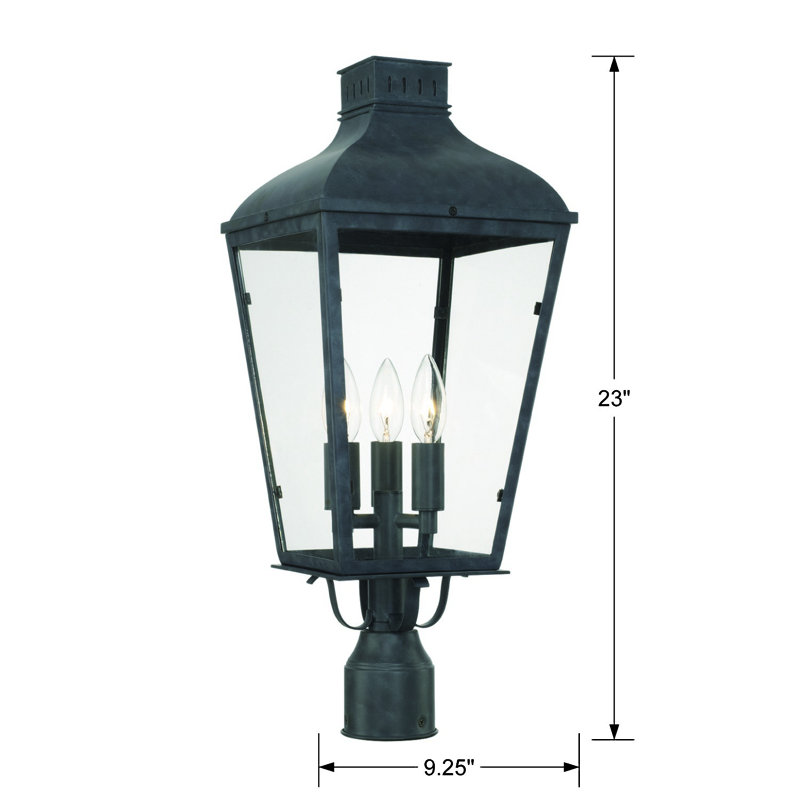 Paonia Graphite 1 -Light 23" H Hardwired Lantern Head