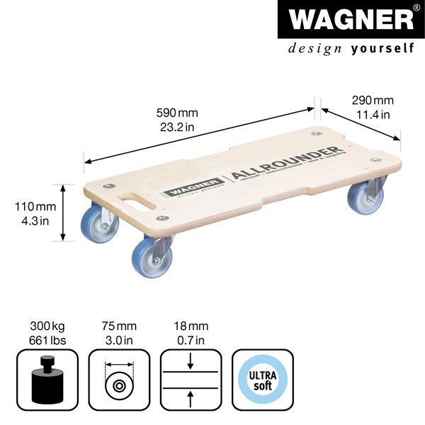 Furniture Dolly Mover Heavy Duty Moving Wheels Casters with 1433 lbs  Capacity
