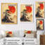 Décoration murale noire, orange, Japon, bonsaï, Japon-106111934-106111938