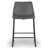 Upholstered Counter Stool with Metal Frame-368227588-339263132