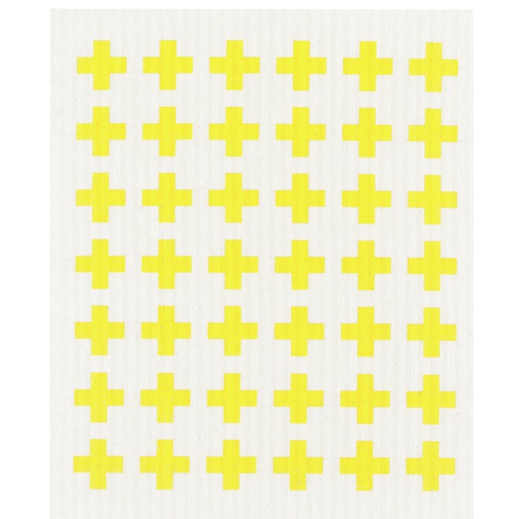 Yellow Gray (4) Ecologie Swedish Sponge Cloths - Sustainable  Cellulose/Cotton