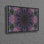 Superbe motif de mandala mauve sur toile de coton, parfait pour une décoration murale moderne et un salon