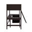 Lit mezzanine simple avec tablettes et bureau-2112855323