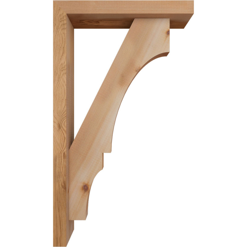 Support de bloc Balboa avec entretoise décalée, 28 x 16, Cèdre rouge occidental de l 3 1/2 po (lisse)