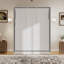 Grand lit escamotable avec supports de rangement cachés-309830117