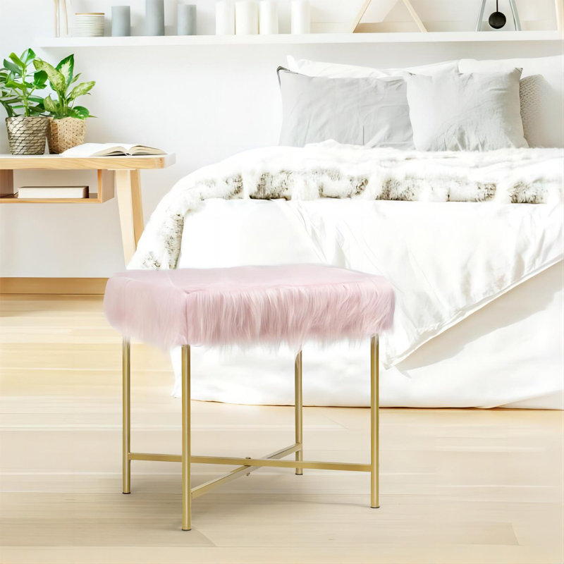 Tabouret décoratif, Rose