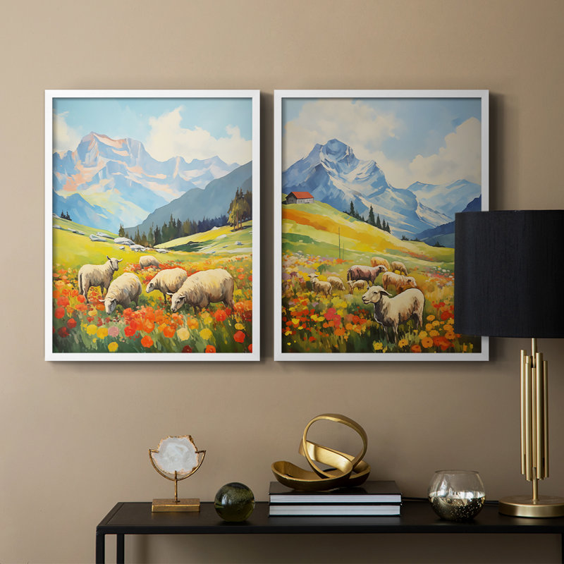 ANIMALS Series CECXI - reproduction encadrée de qualité supérieure - prête à être accrochée - aucun clou requis - aucun clou requis