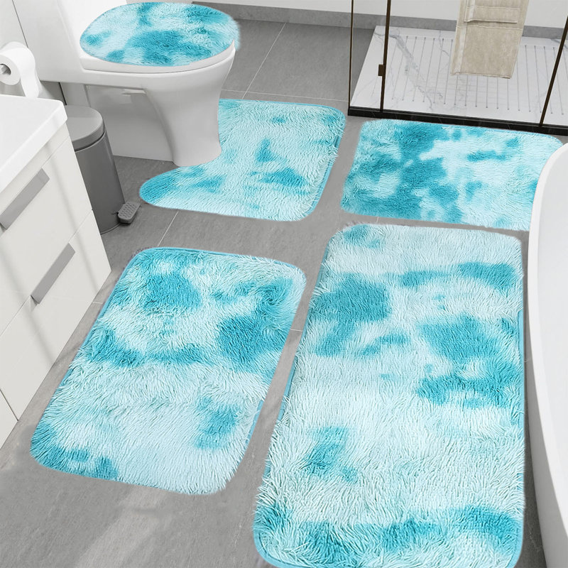 Ensemble de tapis de salle de bain 5 pièces