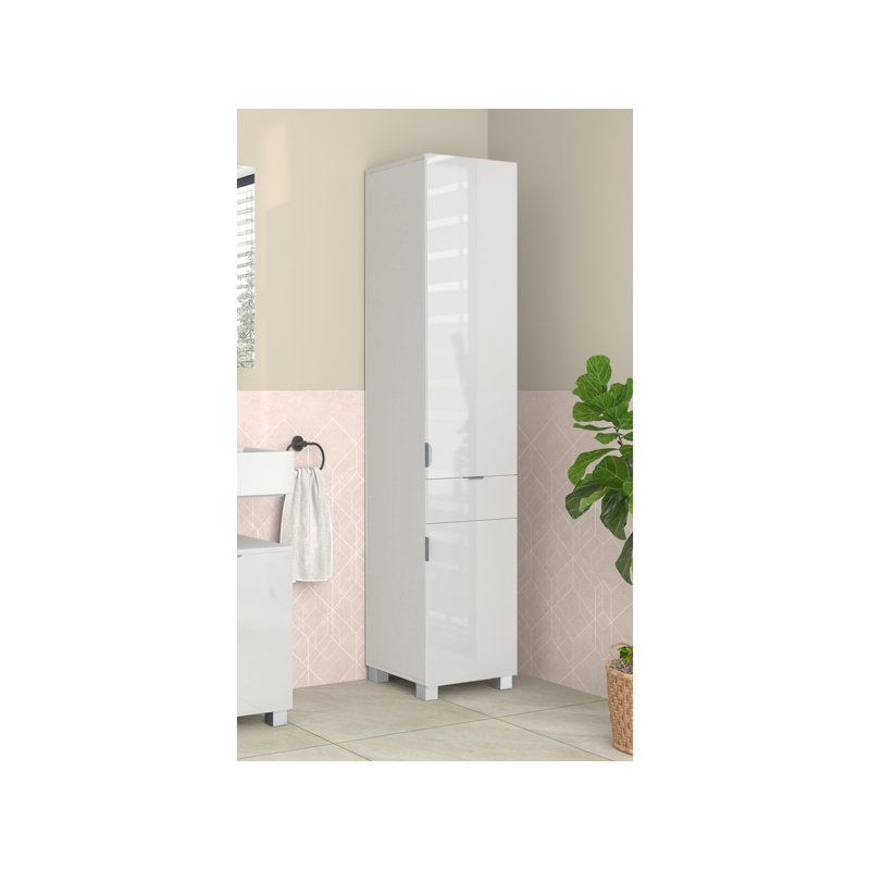Rosabela Linen Cabinet, White