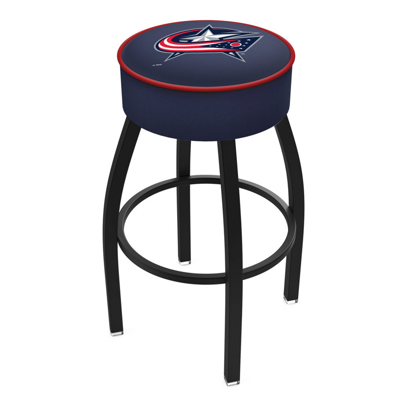 NHL Bar & Round Counter Stool, Columbus Blue Jackets, Bar Stool (30" Seat Height)