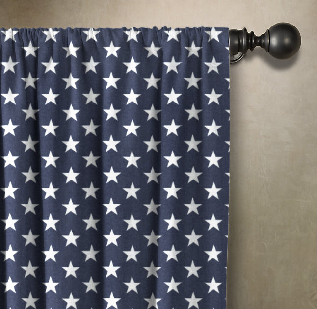  Panneau de rideau simple obscurcissant avec passe-tringle Star, l 50 po x L 96 po