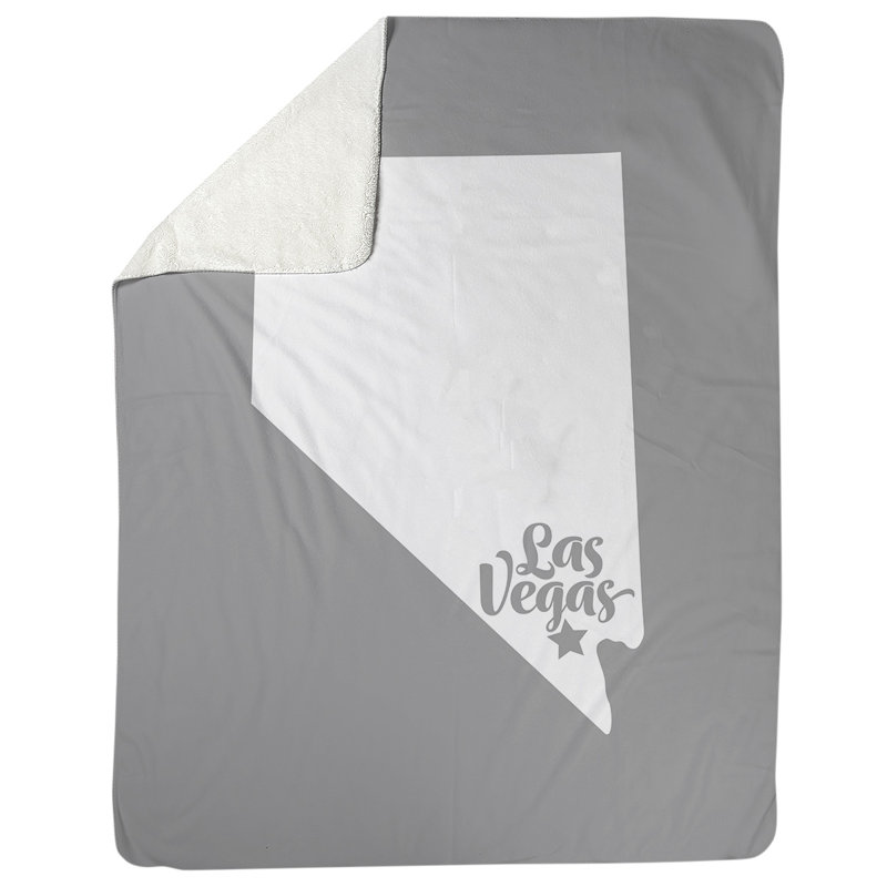 Jeté polaire à las vegas nevada, l 52,5 po x L 62,5 po, Gris