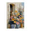 Fleurs colorées sur toile de rebord en pierre, design par Gina Kelly-1197183996
