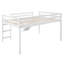 Lit mezzanine avec glissade, lit double