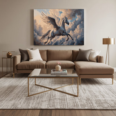 Art mural sur toile beige