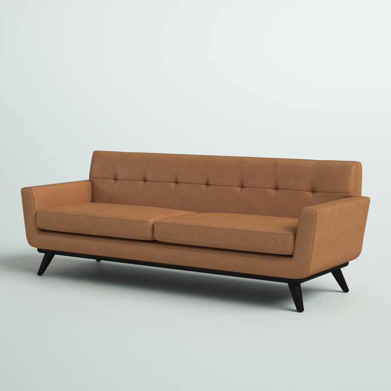 Employ 90.5" Square Arm Sofa, Tan 100% Polyester