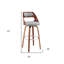 Chaise de bar pivotante en similicuir et bois manufacturé-680323073-680323075