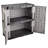 37" H x 36" W x 18" D 2 Door Storage Cabinet