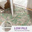 Tapis vert à imprimé léopard Allandale lavable à la machine avec envers antidérapant-462923347-458302519