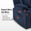  Electric Reclining Loveseat Sofas with Heat, Console and Massage, Cup Holders, Fabric Upholstered-882812321