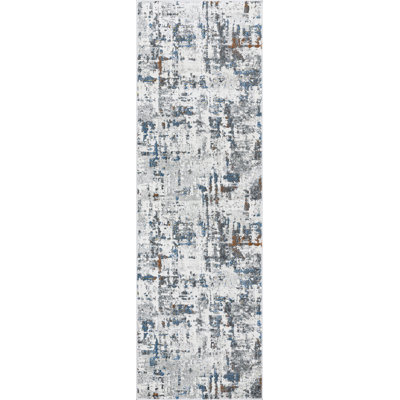 Tapis gris abstrait à notification