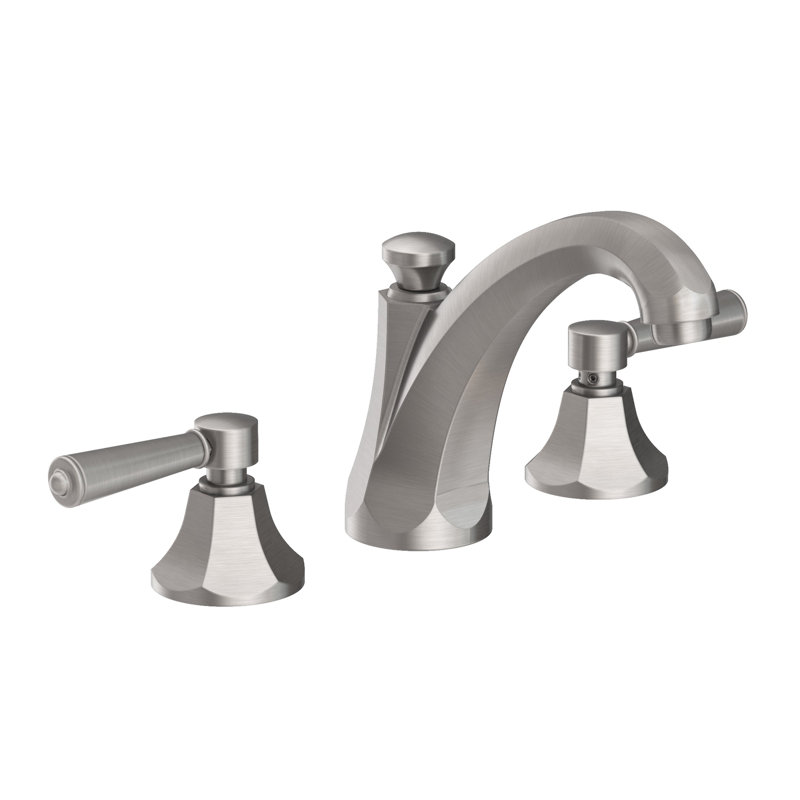 Metropole Widespread Bathroom Faucet with Drain Asssembly, Stainless Steel
