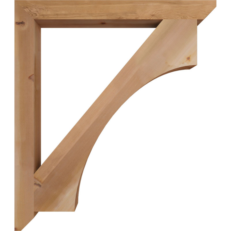 Support en bois Westlake, Cèdre rouge, H 48 po x l 3,5 po x P 42 po