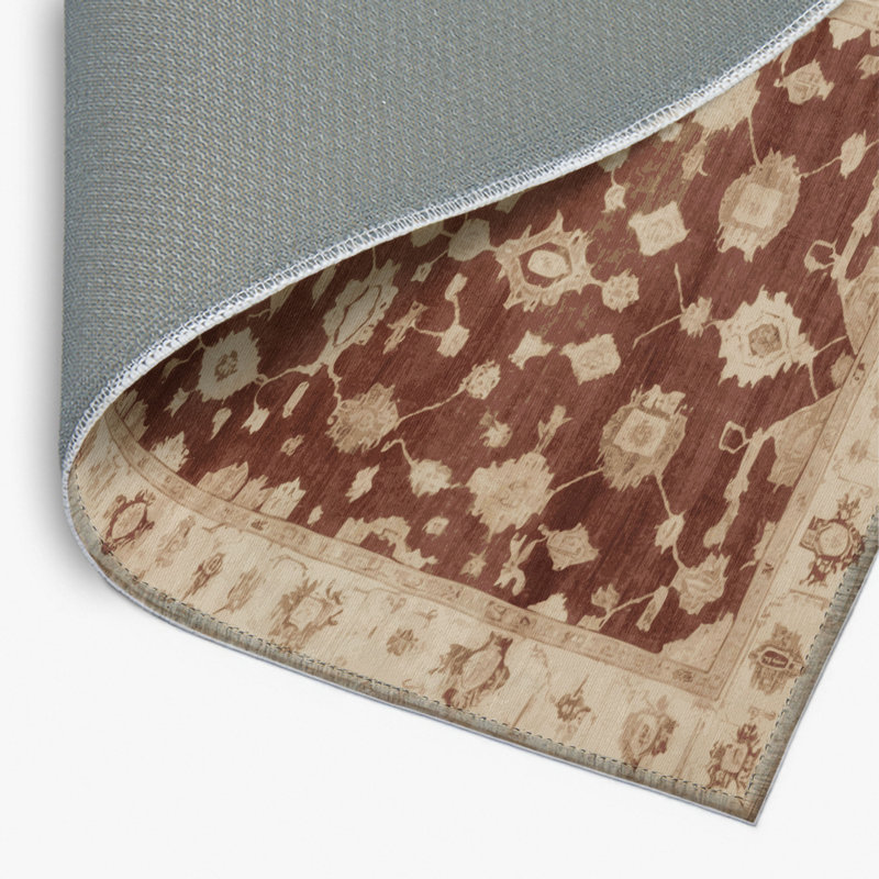 Tapis intérieur et extérieur brun Overdyed, Rectangulaire 2 pi x 3 pi