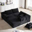 Canapé modulaire en forme de L de 108 po Anmol, revêtement en chenille, 6 coussins, canapé modulaire librement combiné, revêtement avec pour combiner espace de vie-121361876