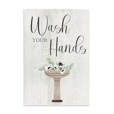 «Wash Your Hands Poppies», art mural sur bois par Marcus Prime