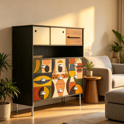 Armoire d'appoint style français rétro