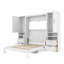 Lit escamotable Murphy avec placard, tiroirs et tablettes