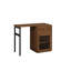 Bureau d'ordinateur avec porte vitrée pour bureau personnel ou bureau d'étude-953197962
