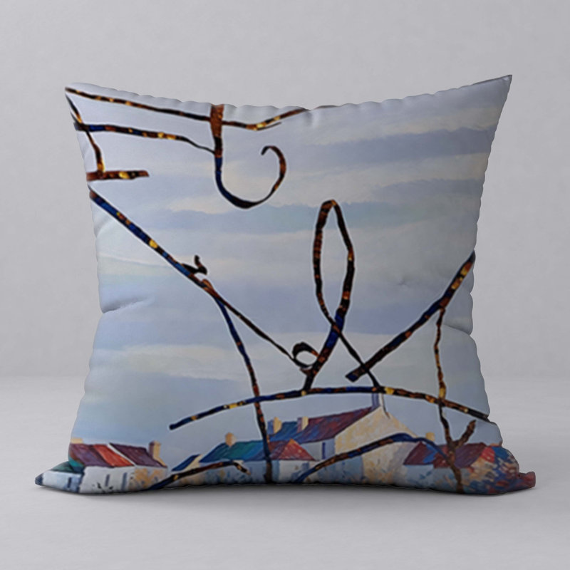 Polyester Throw Square Pillow Cover & Insert