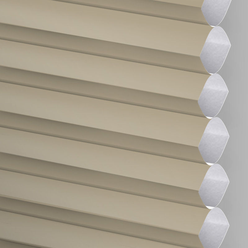 Store alvéolaire sans chaîne, Taupe, L 25 po x L 72 po
