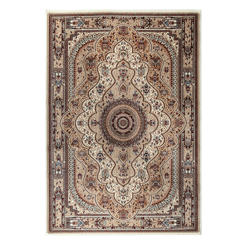 Tapis brun / beige Cilegon, Rectangle 3 pi 9 po x 5 pi 9 po