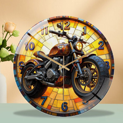 Horloge murale moto 12 po