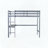 Twin High Loft Bed with Built-in Desk-1464598909