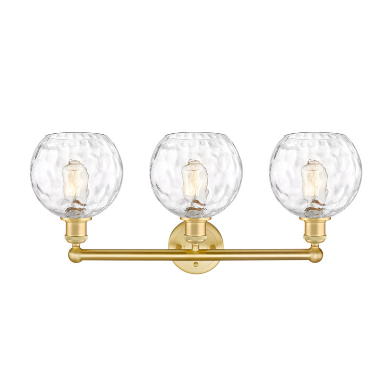 Éclairage pour meuble-lavabo à 3 lumières à intensité variable Ambrosane, Or satiné
