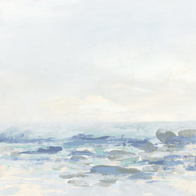 Teivi Cool Blue Coast II by June Erica Vess - Wrapped Canvas Print