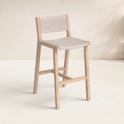 Shea Teak Outdoor Bar Stool