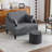 Upholstered Pouf 17.7"x17.7"x13.8"-1069679524
