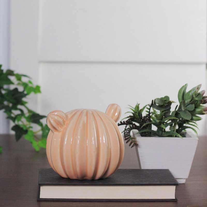 Ceramic Cactus Bud Tabletop Decor, Ivory
