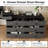 95.6'' Extendable Makeup Vanity Desk With Flip-Top Mirror And Storage Drawers Home Office Desk-525903001