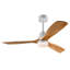 Ventilateur de plafond moderne de 52 pouces avec moteur à courant continu réversible à télécommande 3 lumières à DEL 3 couleurs à intensité variable